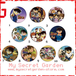 Detective Conan ( Case Closed ) 名探偵コナン Anime Pinback Button Badge Set 1a or 1b ( or Hair Ties / 4.4 cm Badge / Magnet / Keychain Set )